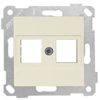 RİTA MEK TUŞ DATA PRİZİ 2*RJ45 (KON.SÜZ) KREM 1